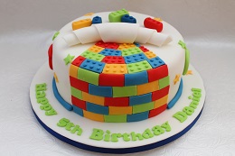 lego brick birthday cake
